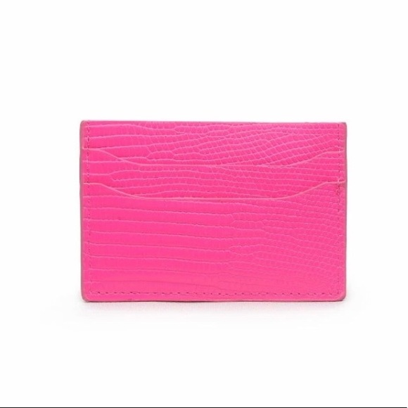UrbanExpressions Dream Lizard NeonPink Cardholder - Picture 1 of 5